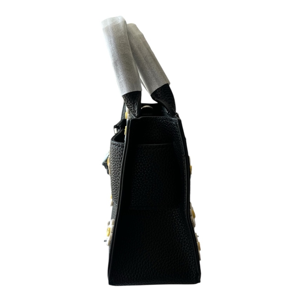 Brandon Blackwood Black and White Daisy Satchel - Picture 5 of 9
